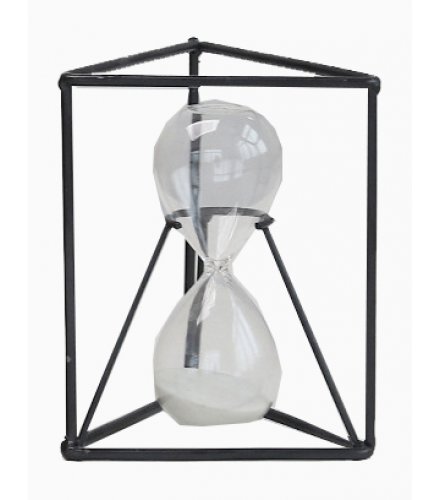 HD322 - Black Sand clock triangle Table Ornament